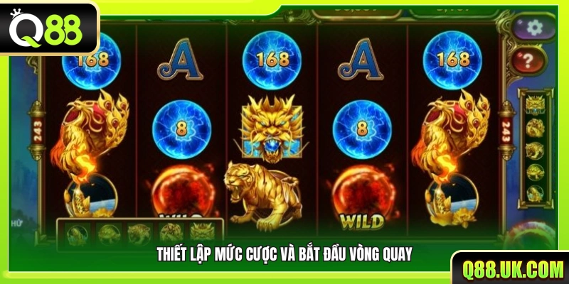 Điều chỉnh tiền cược và khởi động lượt quay