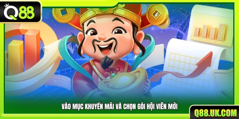 Vào mục Khuyến mãi và chọn gói hội viên mới