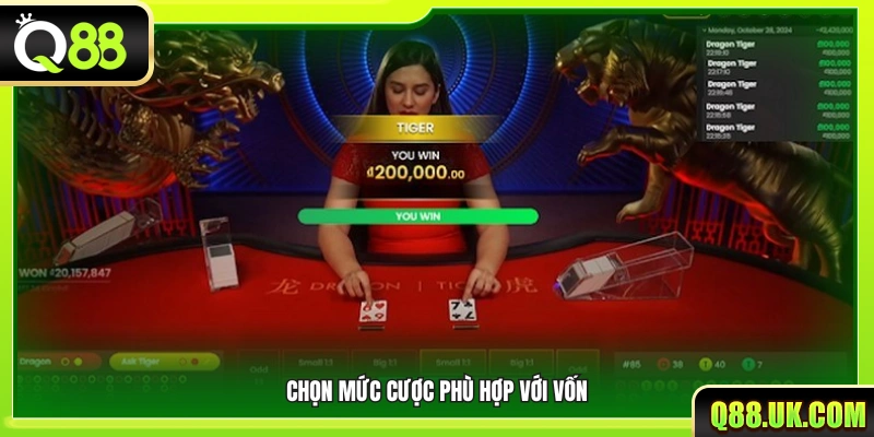 Lựa chọn số tiền cược phù hợp ngân sách