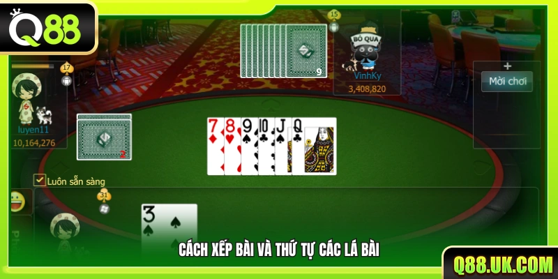 Quy tắc sắp xếp bài và phân hạng các lá