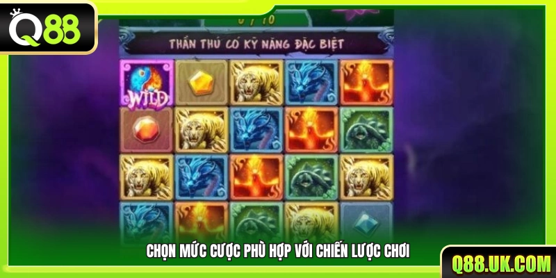 Điều chỉnh tiền cược sao cho phù hợp với kế hoạch chơi